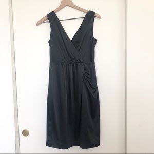 The Limited Black V Neck Sleeveless Cocktail Dress